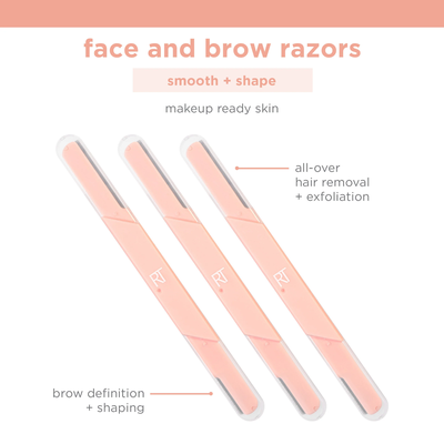 Maquinilla de afeitar facial y cejas