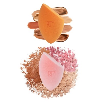 Set de 2 esponjas para maquillaje líquido / polvos