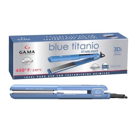 Plancha Alisadora Planchita Blue Titanio Las Mejores Planchas De