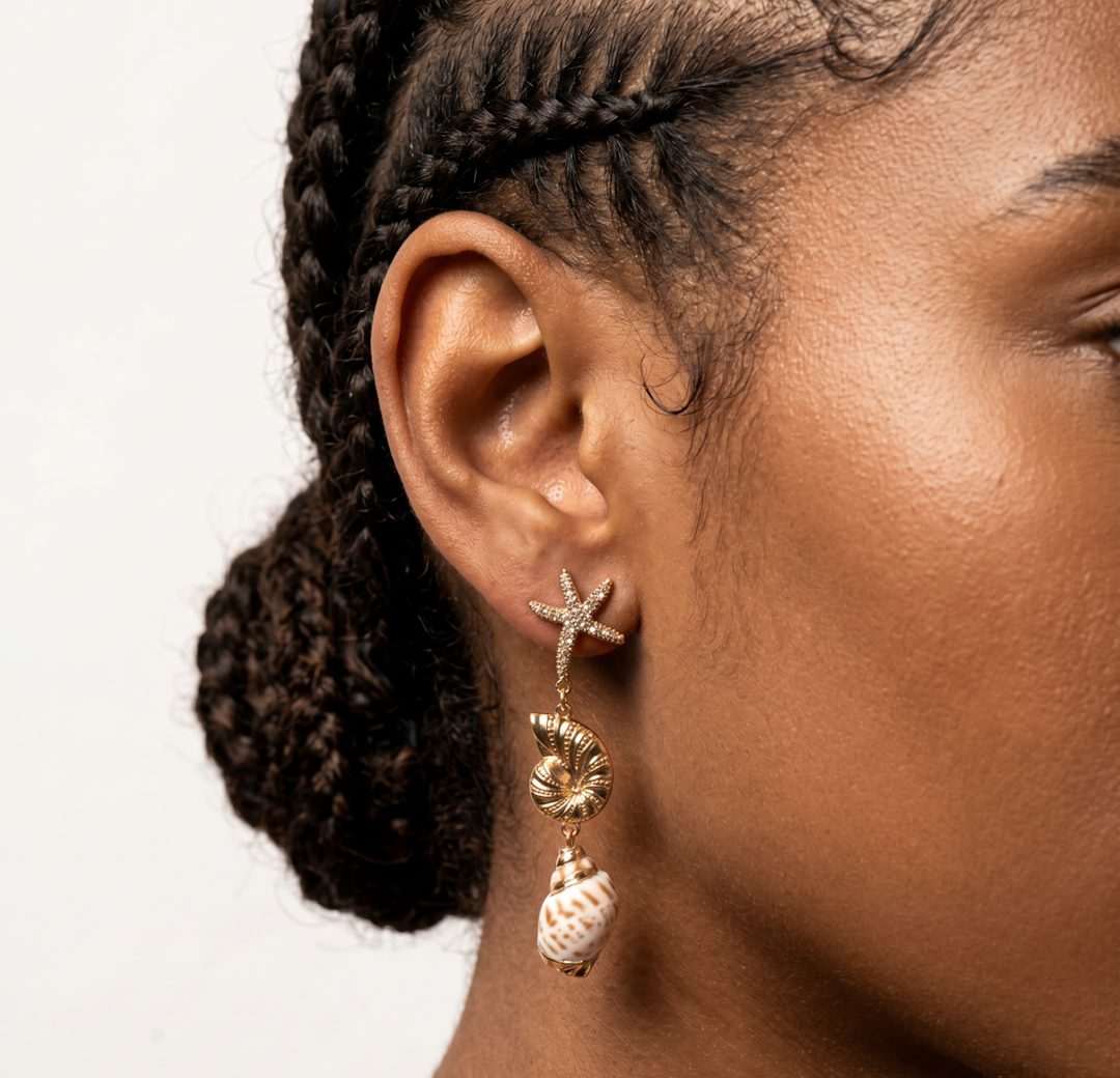 Seanna Drop Earrings - Gold