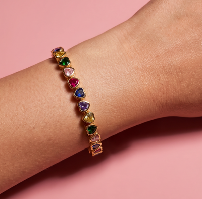 Queen of Hearts Tennis Bracelet