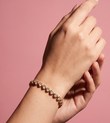 Queen of Hearts Tennis Bracelet