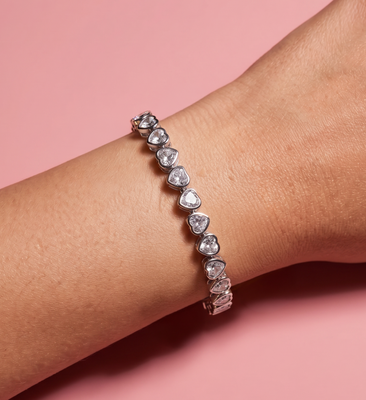 Queen of Hearts Tennis Bracelet