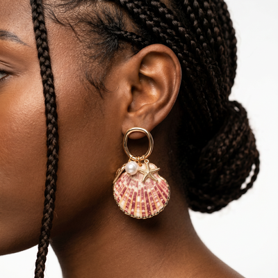 It's Giving Mermaid Princess Drop Earrings - Gold