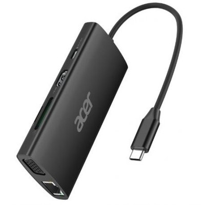Adaptador Acer 9-1 USB Tipo C A HDMI/VGA/RJ45/