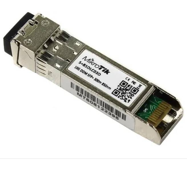 Transceptor MiniGbic SFP+ 10G LC Duplex para fibra Multimodo 300m Mikrotik