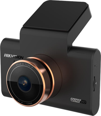 Dashcam Hikvision 4MP, apertura F1.6, GPS, G sensor, micro SD de hasta 128GB
