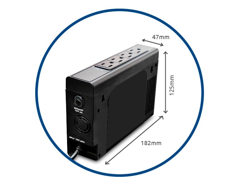 UPS CDP 500VA/250W Litio 4 PUERTOS 1 USB C LI-504