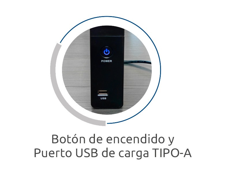 UPS CDP 500VA/250W Litio 4 PUERTOS 1 USB C LI-504