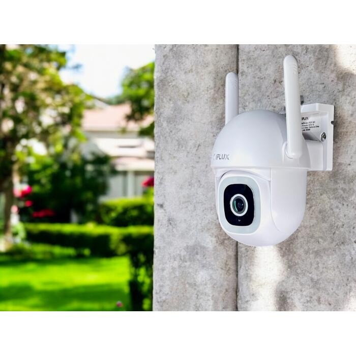 Cámara Smart IFLUX PT para exterior 3MP Tuya compatible,
