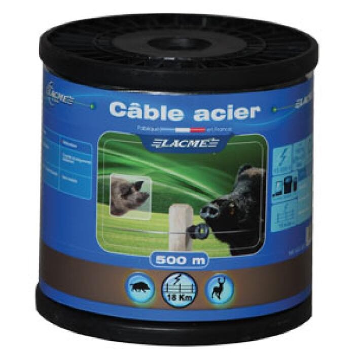 Cable de acero de 1.2mm de diámetro, bobina 500m. Lacme