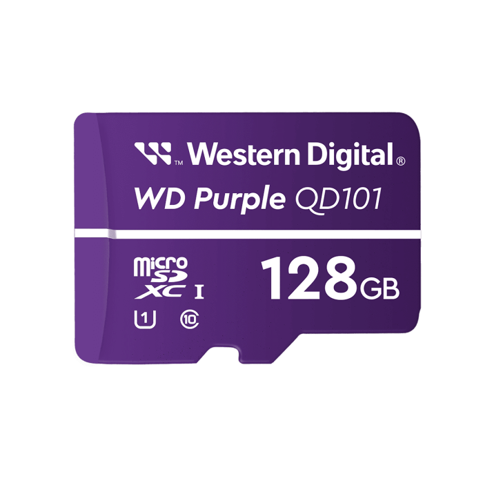 Micro SDXC v30- 128GB UHS-I U3 Purple. Western Digital