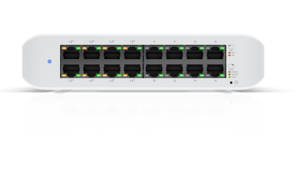 Switch UniFi Lite Administrable PoE de 16 Puertos