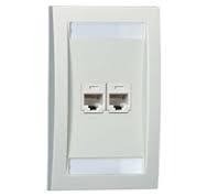 PANDUIT PLACA FRONTAL 2 MINICOM BLANCO H