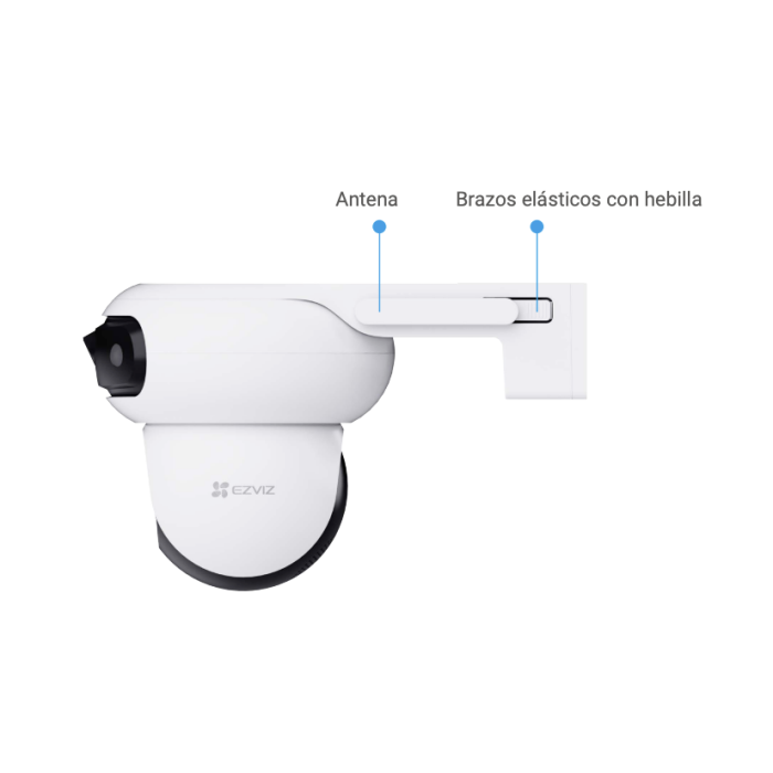 Cámara WiFi Ezviz 2K con doble lente, movimiento horizontal/vertical,