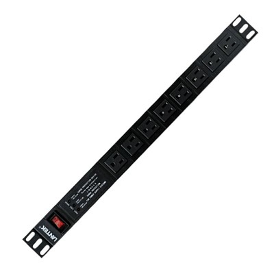 PDU 8 tomas 5-15R 120VAC/15A horizontal Triple proteccion