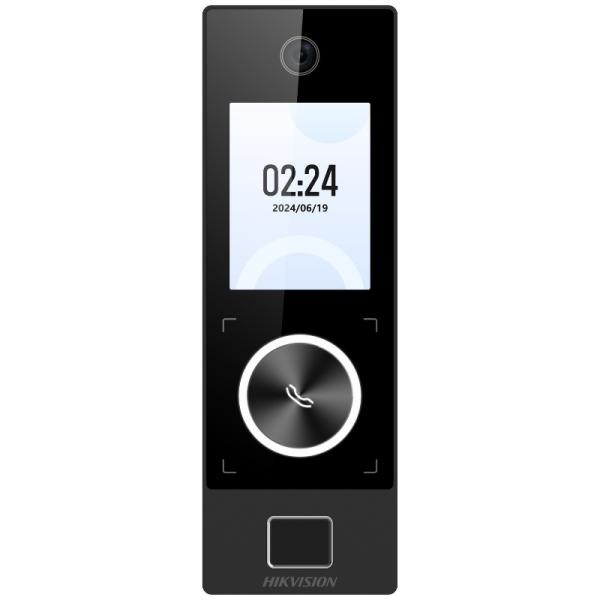 LECTOR BIOMETRICO RECONOCIMIENTO FACIAL HIKVISION CON PANTALLA DE 2.4" LENTE 2MP 302922220 NEGRO