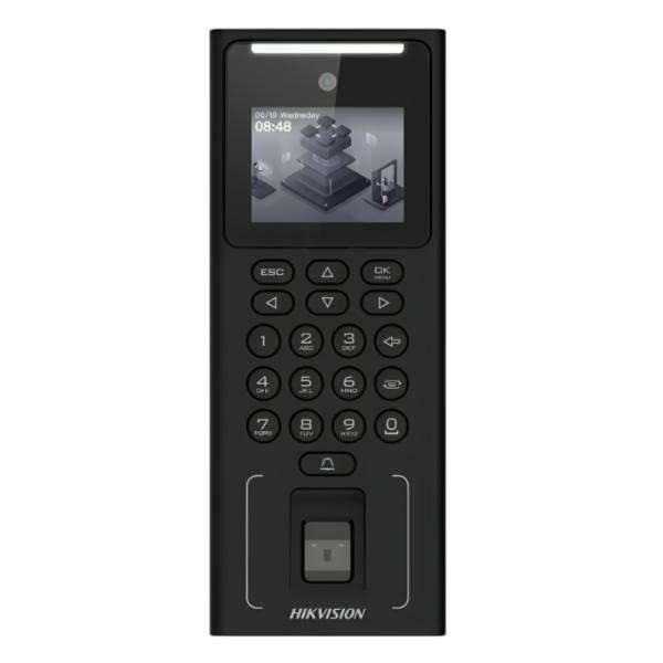 LECTOR BIOMETRICO RECONOCIMIENTO FACIAL HIKVISION 2.4 INCH LCD DISPLAY 2MP LENS FACE AND FINGERPRINT RECOGNITION