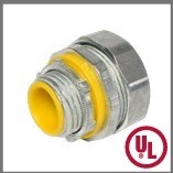 CONECTOR RECTO TEKLINK-T 1/2 PULGADA PARA TUBO  FLEXIBLE BIEX AISLADO AMARILLO UL HERMETICO SLT-050I