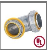 CONECTOR TEKLINK-T 90 GRADOS 3/4 PULGADA PARA BIEX FORRADO AISLADO AMARILLO UL HERMETICO ALT-075I