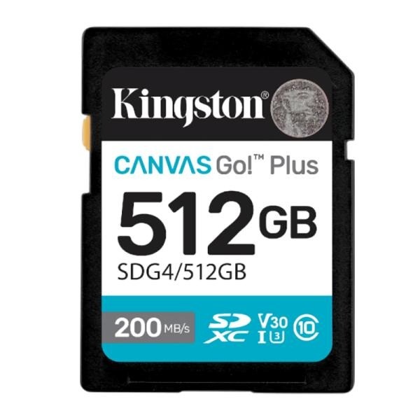 MEMORIA MICRO SDXC 512GB KINGSTON CLASE 10 200 MB/S / 160 MB/S SDCG4/512GB