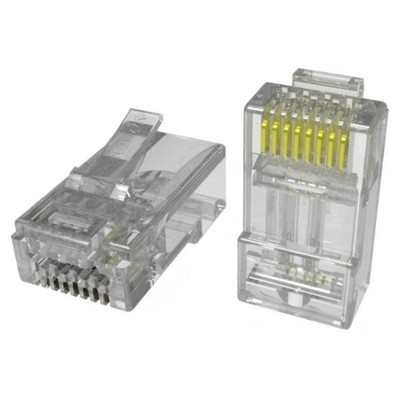 CONECTOR HIKVISION DS-1M6AUA RJ45 CAT6A SIN BLINDAJE 8 PINES