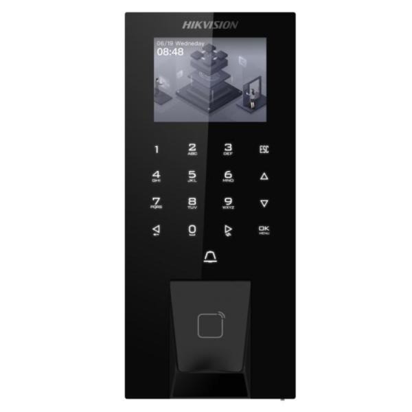 CONTROL DE ACCESO HIKVISION (O-STD) (E) TECLADO TÁCTIL CON HUELLA WI-FI / BLUETOOTH / ETHERNET