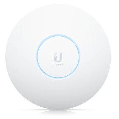 Punto de Acceso UniFi WiFi 6E Enterprise, alta densidad, hasta 600 usuarios, Mu-MIMO 4x4, bandas 2.4/5/6 Ghz, (1) puerto RJ45 2.5G (POE+ no incluido)
