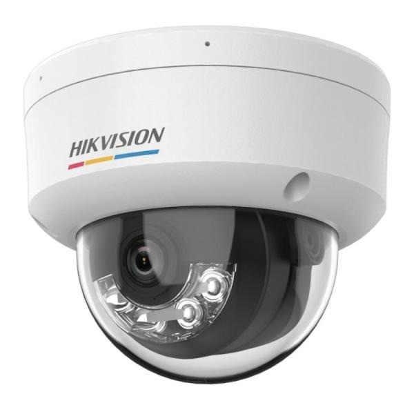 CAMARA DOMO HIKVISION (2.8mm)(O-STD) (E) SMART HYBRID LIGHT 4MP H.265+ COLORVU LENTE FOCAL FIJO 30M IR IP67 IK08 CON MICROFONO INCORPORADO