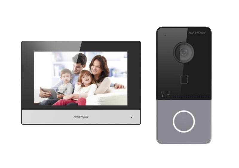 Kit videoportero IP. Incluye: DS-KV6113-WPE1(C), DS-KH6320-WTE1. Hikvision.