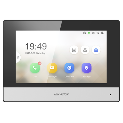 Monitor Touchscreen 7" para videoortero IP. Hikvision