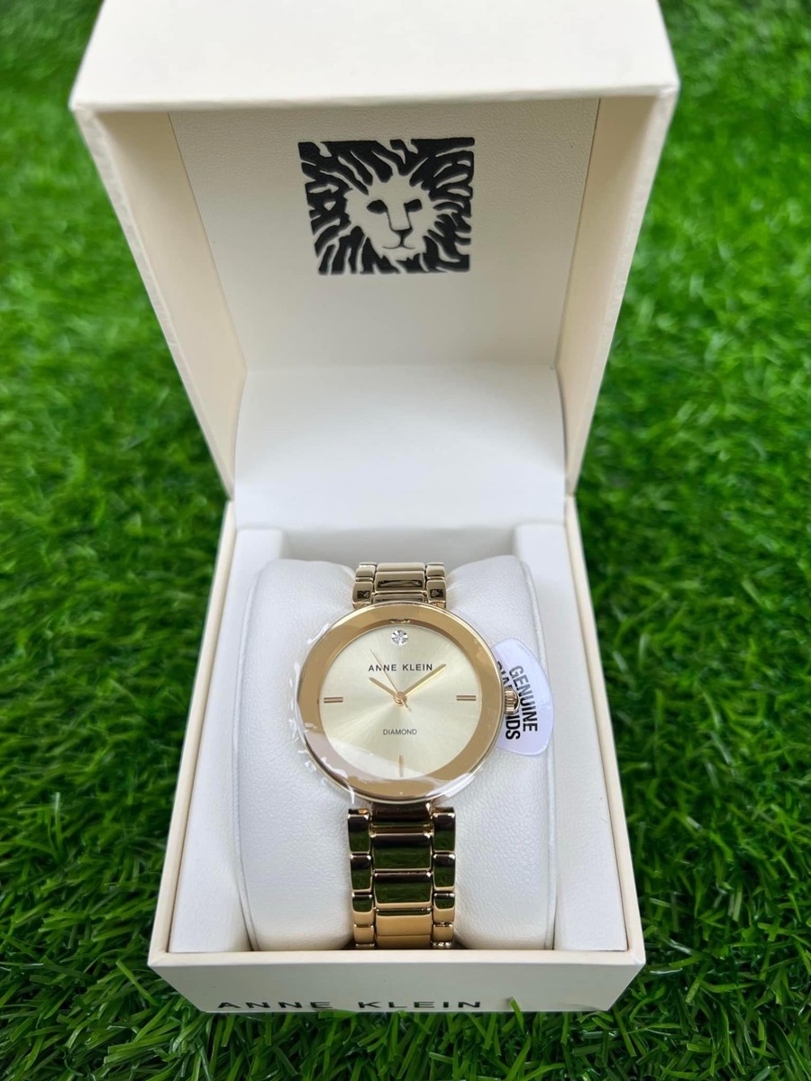 Anne Klein Genuine Diamond Bracelet Watch - gold (AK/005)
