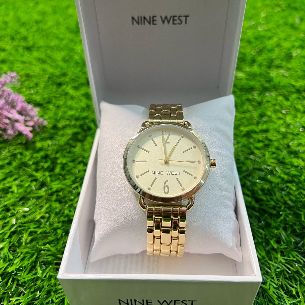 Nine West Alloy Dress Watch - gold (NW/007)