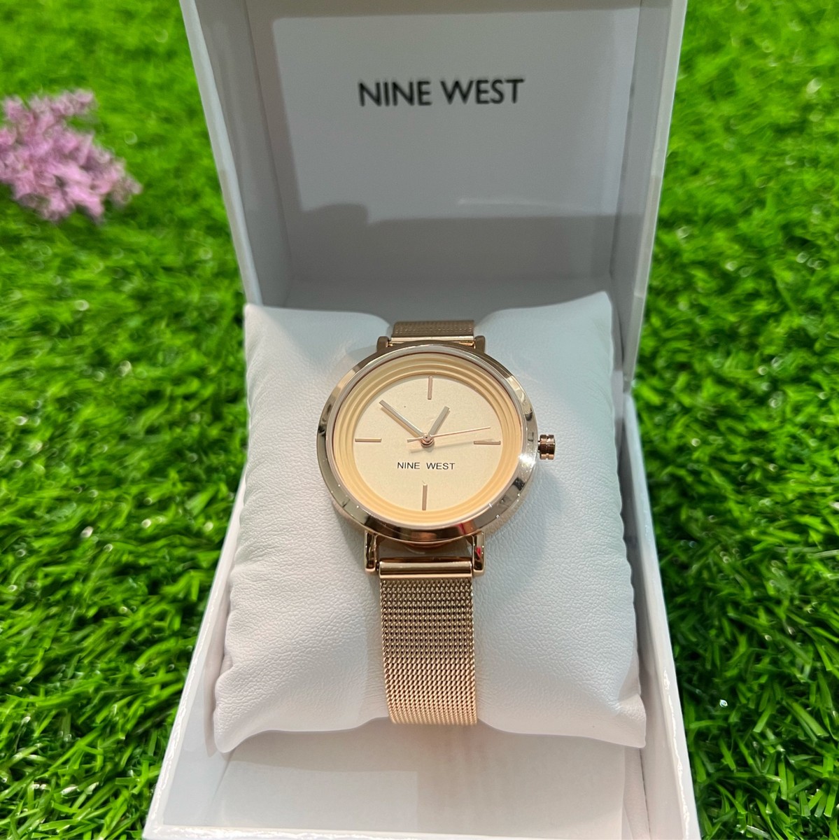 Nine West Mesh Bracelet Watch - rose gold (NW/015)