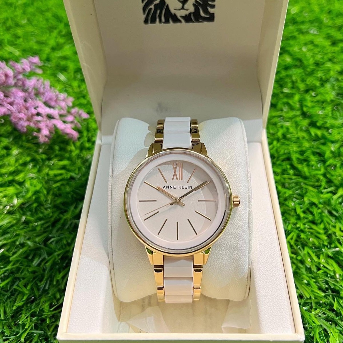 Anne Klein Resin Bracelet Watch - ivory/gold (AK/012)