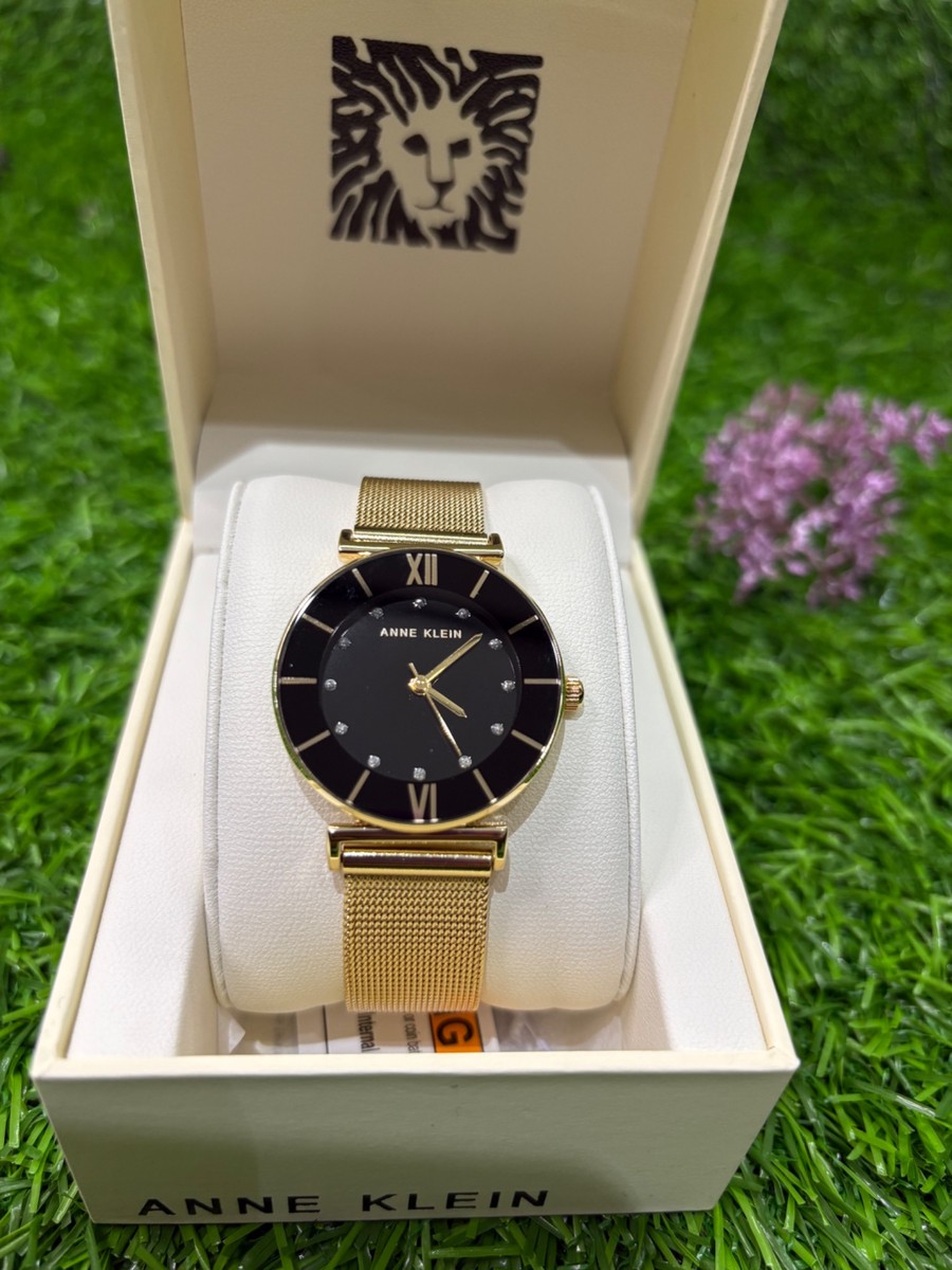 Anne Klein Accented Mesh Bracelet Watch - gold (AK/024)