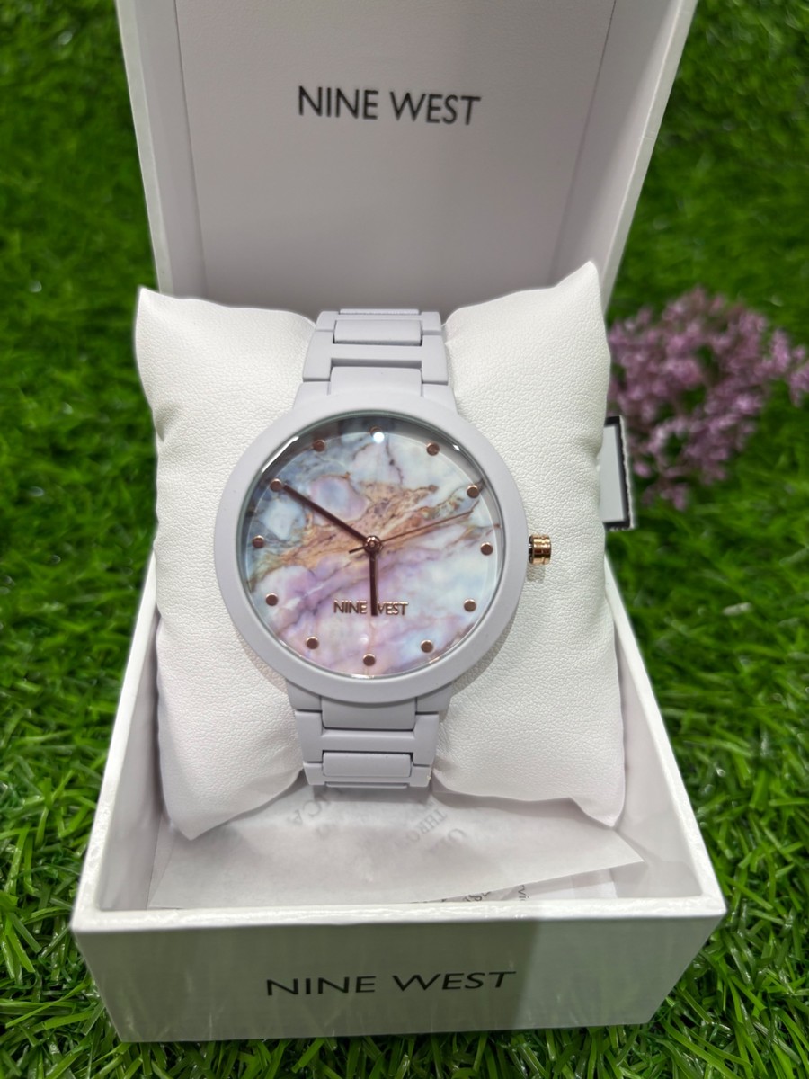 Nine West Rubberized Bracelet Watch - lavender (NW/038)