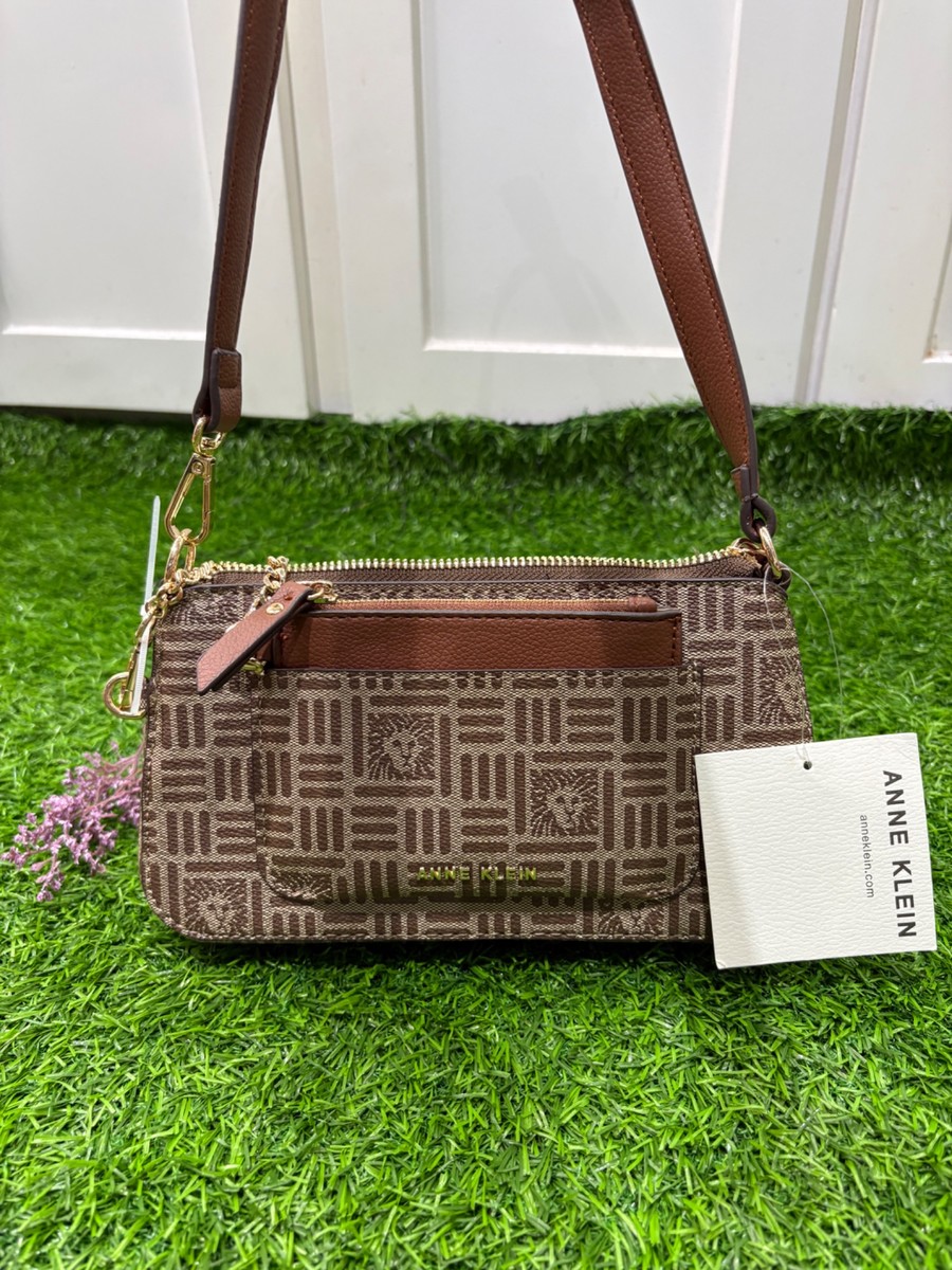 Anne Klein Crossbody Bag with coin purse - hazelnut