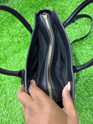 Nine West (Ledger) Satchel - brown/black logo