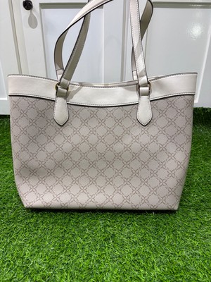 Nine West (Lior) Tote with card pouch - mushroom logo/milk