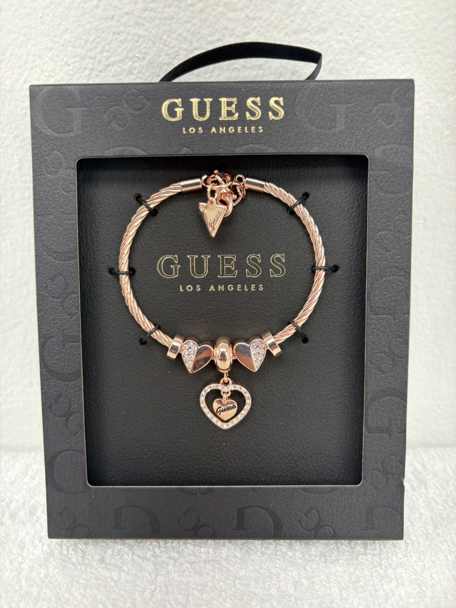 Guess Charm Heart Charm Bracelet - rose gold (GUE-JLRY/002)