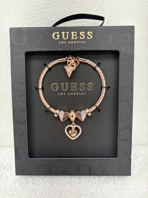Guess Charm Heart Charm Bracelet - rose gold (GUE-JLRY/002)