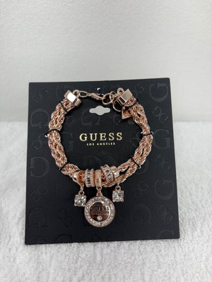 Guess Rope Circular Charm Bracelet - rose gold GUE-JLRY/004)