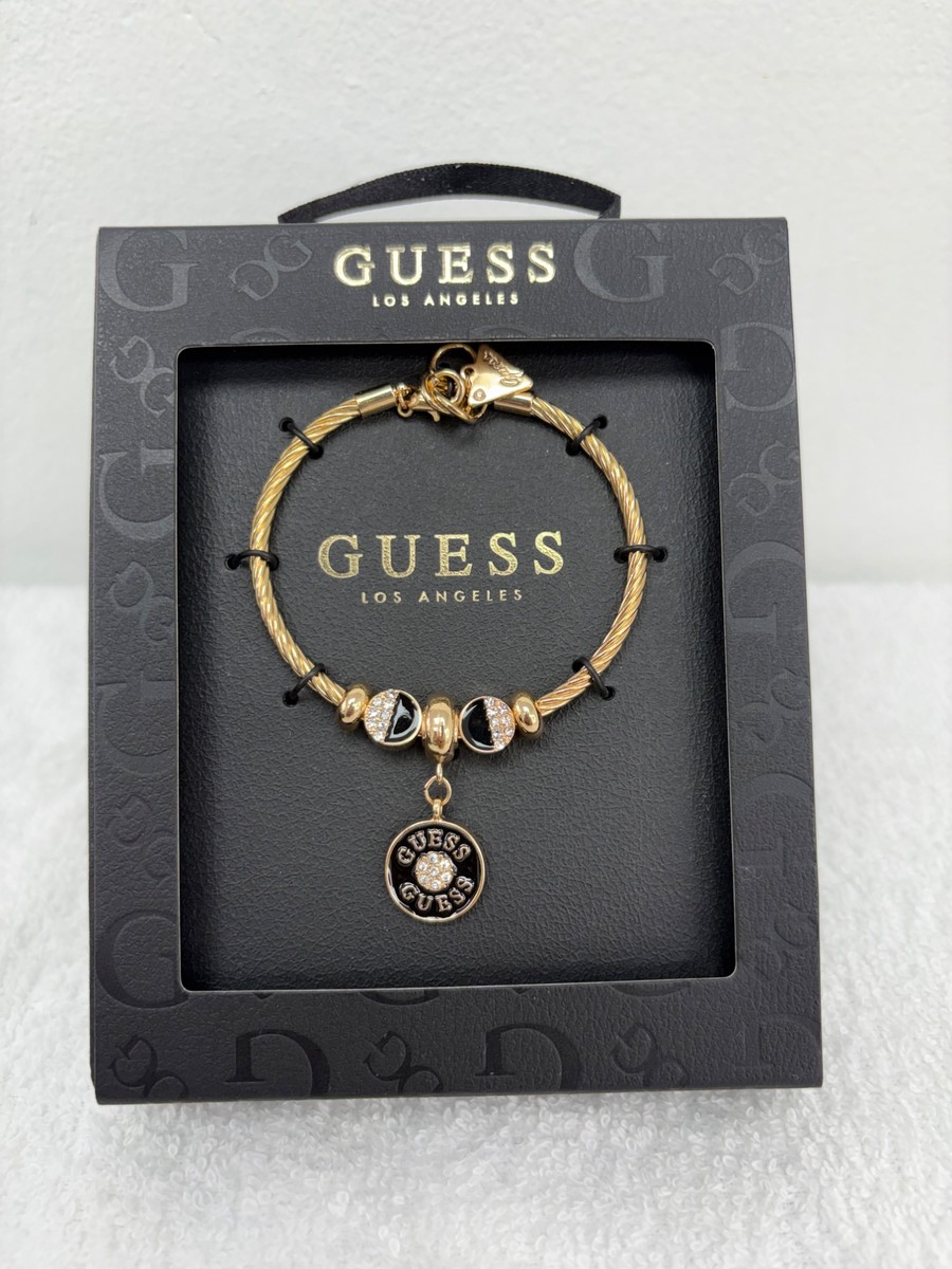 Guess Black Circle Charm Bracelet - gold (GUE-JLRY/005)