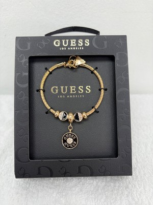 Guess Black Circle Charm Bracelet - gold (GUE-JLRY/005)