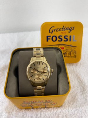 Fossil Multi-function Stainless Steel Watch - gold (FOS/003)