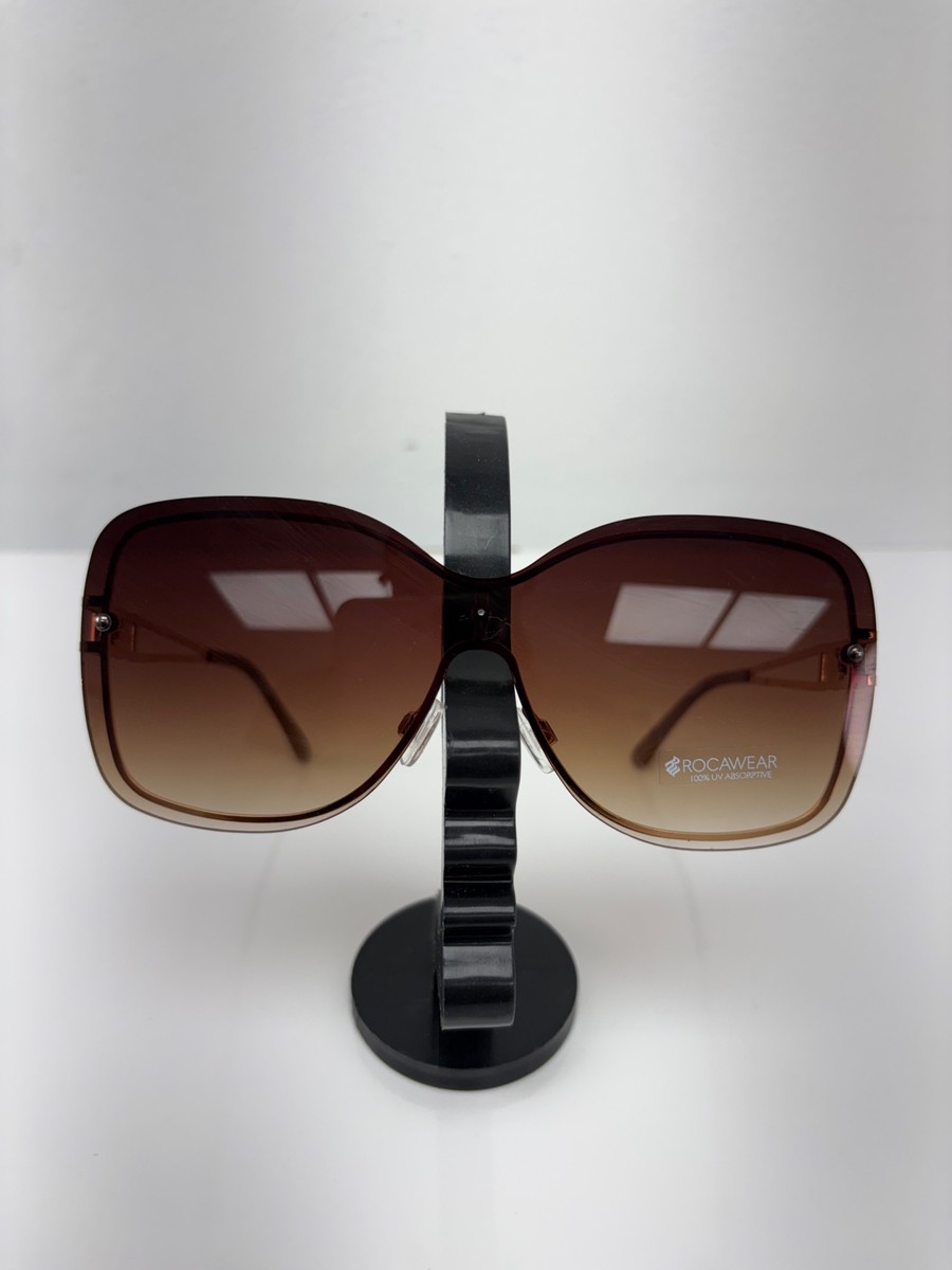 RW Oversized Ombre Glasses - brown/rose gold (RW/002)