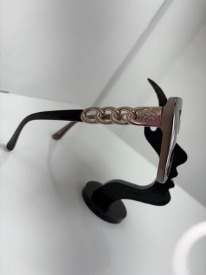 JS Large Square Leopard Glasses - drk brown (JS/001)
