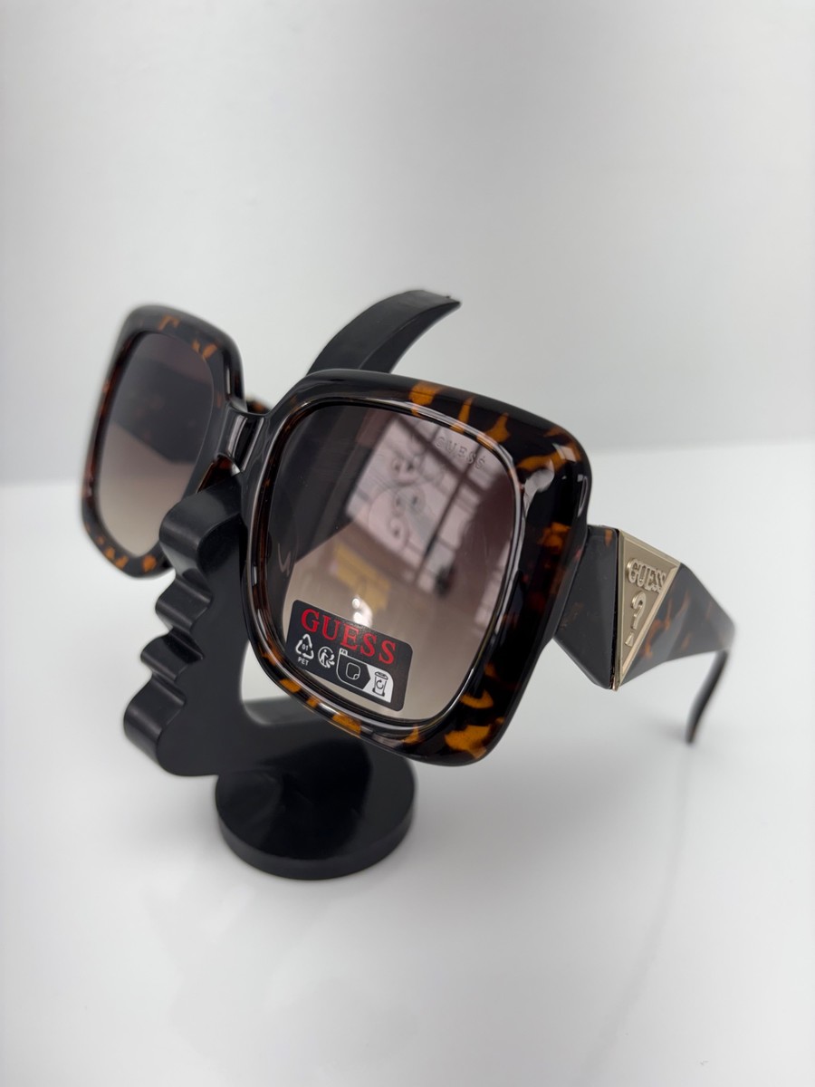 Guess Thick Square Leopard Glasses - black (GUE/006)
