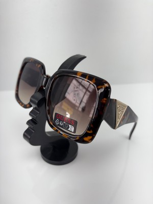 Guess Thick Square Leopard Glasses - black (GUE/006)